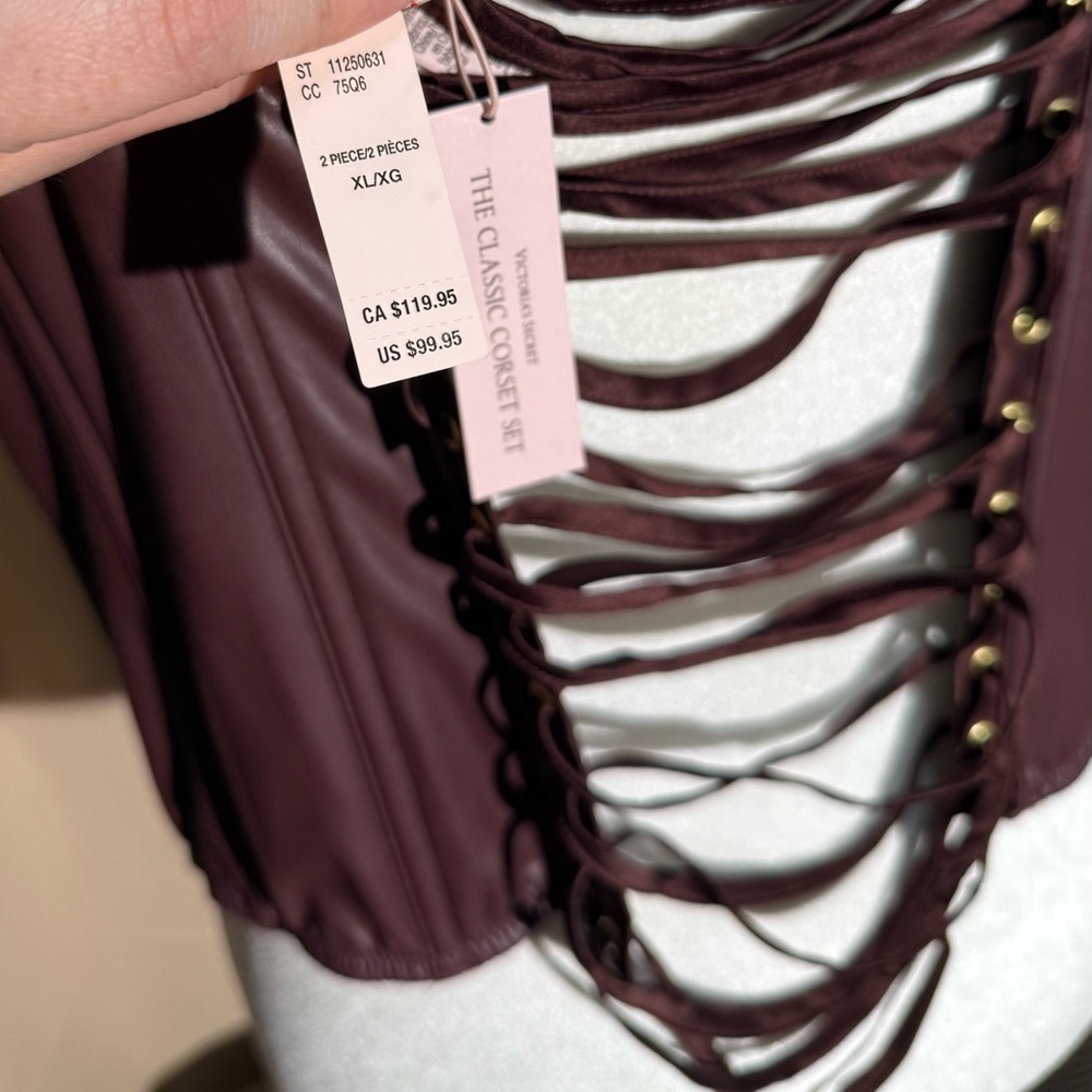Victoria's Secret Burgundy Corset Top - NWT - Picture 7 of 12